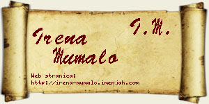 Irena Mumalo vizit kartica